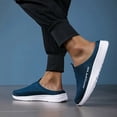 thumbnail image 4 of Womens Mens Breathable Mesh Slip on Mules Walking Sneakers Open Back Knit Non Slip Flats Shoes, 4 of 6