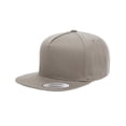 thumbnail image 1 of Yupoong Adult 5-Panel Cotton Twill Snapback Cap, 1 of 2