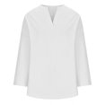 thumbnail image 4 of Yuyuzo Oversized Sweatshirts for Women Long Sleeve Crew Neck Side Slit Color Block Pullover Tops, 4 of 5