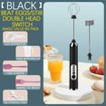 thumbnail image 1 of Black Friday TIMIFIS Kitchen Gadgets Milk Frother, Rechargeable Hand-Held Electric Milk Frother 3 Change USB Charging Can Be Used ForBulletproof Coffee Protein Drinks Matcha Coffee Whisk, 1 of 5