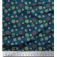 thumbnail image 2 of Soimoi Tissu Jersey en Coton Tissu à Imprimé Floral Artistique au Mètre 58 Pouces de Large, 2 of 3