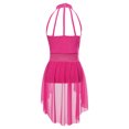 thumbnail image 4 of Yartina Robe de Danse Ballet Sans Manches pour Filles, Robe Justaucorps Moderne Contemporaine, Costume de Danse Rose 14, 4 of 7