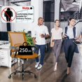 thumbnail image 4 of Dkelincs Mesh Office Chair Computer Desk Chair with 360° Casters & Armrest, Orange, 4 of 7