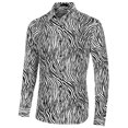 thumbnail image 2 of INSPIRE CHIC Chemise en Coton à Manches Longues Boutonnée à Imprimé Léopard Vintage pour Homme, 2 of 7