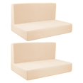 thumbnail image 2 of funtasica 4 Pieces Camper Cushion Covers Camper Cushion Slipcovers Soft RV Seat Covers Beige, 2 of 9