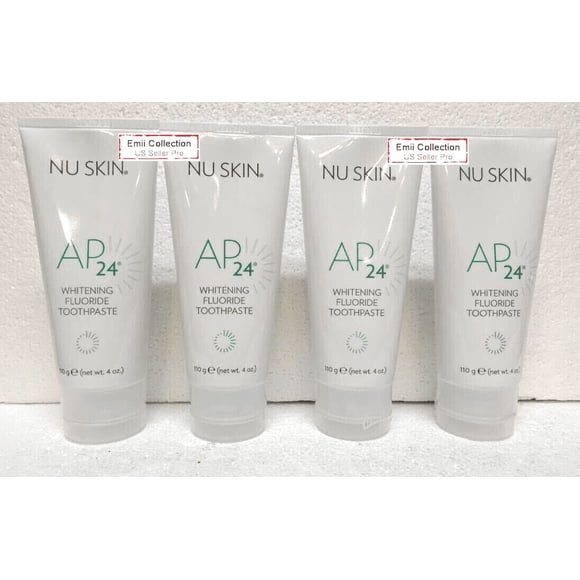Nu Skin Nuskin AP 24 Whitening Fluoride Toothpaste 4oz 110g (4 Tubes)