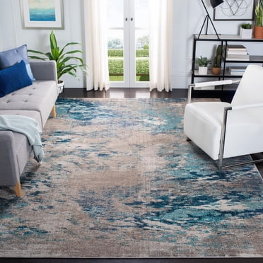 SAFAVIEH Madison Oscar Abstract Distressed Area Rug