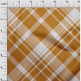 thumbnail image 3 of oneOone Viscose Jersey Orange Fabric Check Sewing Craft Projects Fabric Prints By Yard 60 Inch Wide, 3 of 4