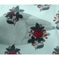 thumbnail image 4 of oneOone Viscose Chiffon Fabric Leaves & Floral Block Printed Craft Fabric BTY 42 Inch Wide, 4 of 4
