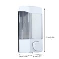 thumbnail image 1 of Lotion Dispenser, 350ml Plastic Wall Mounted  Lotion Dispenser Box Holder Transparent Container Easy Manual Operation for Bathroom Public Toilet, 1 of 8