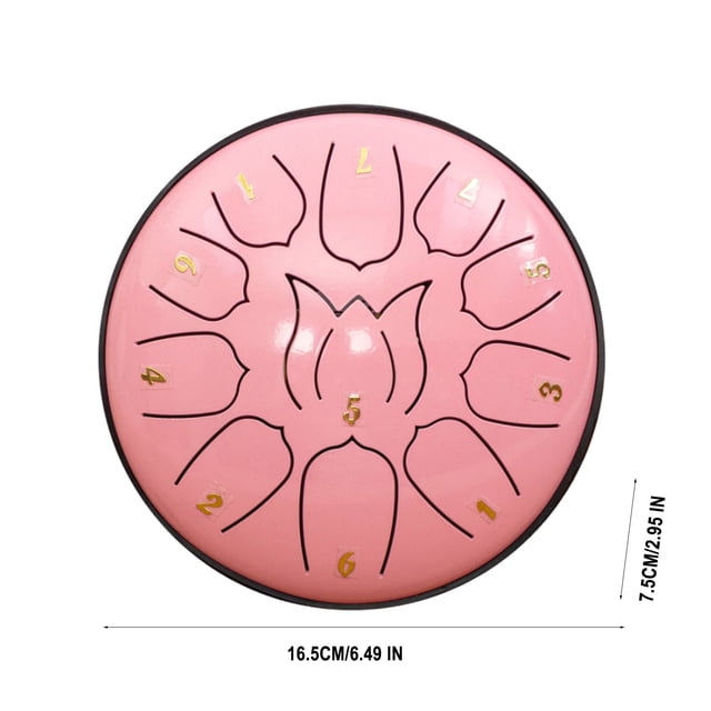 Birdeem 6-Inch 11 Tone Childrens Hand Drum Forget Worry Drum Adult Hand Disc Drum