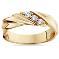 thumbnail image 1 of 1/10ct Diamond 14K Yellow Gold Mens Wedding Ring, 1 of 2