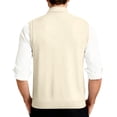 thumbnail image 2 of Gilet en Tricot Classique avec Boutons devant pour Usage Quotidien Décontracté et Professionnel - Gilet en Tricot Sans Manches Élégant pour Garde-Robe Homme, 2 of 7