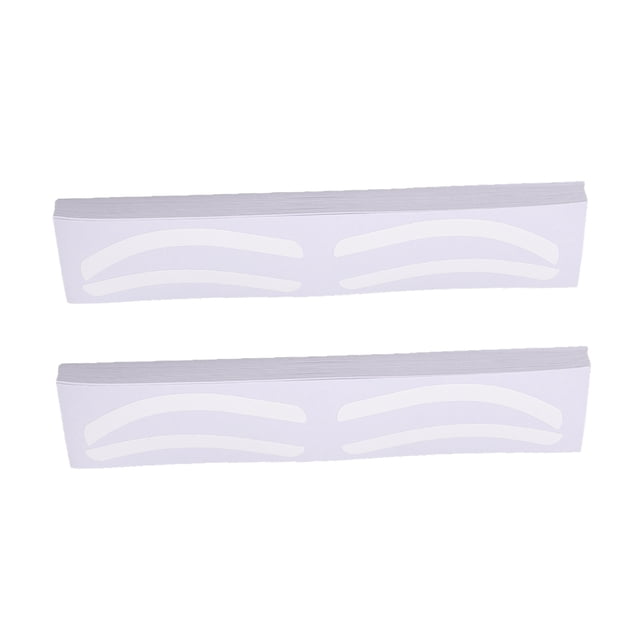 100 Sheet Eyebrow Stencil Stickers, Disposable Safe Hygienic Adhesive Brow Template for Perfect Shaping, with Easy Peel Off Design for All Face Shapes