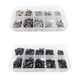 thumbnail image 3 of Baohd 580pcs Retaining Rings Convenient External Circlip Stainless Steel Wear-resistant Snap Ring Opening Hook Hardware Assorted Kits Black, 3 of 8