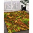 thumbnail image 3 of Ahgly Company Tapis Rectangulaire Lavable en Machine Intérieur Transitionnel Rouge Tomate, 5 Pieds x 8 Pieds, 3 of 7