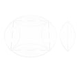 thumbnail image 2 of GUOOL Clear Quilt Circle Template Round Acrylic Mosaic Tool Reusable Quilting Template 8inch, 2 of 9