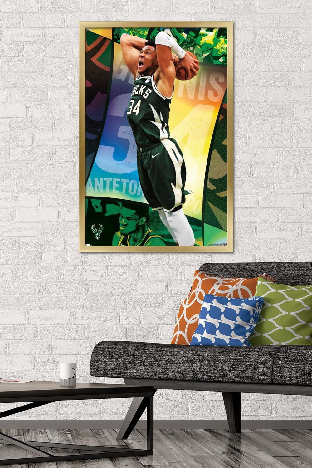 NBA Milwaukee Bucks - Giannis Antetokounmpo 21 Wall Poster, 22.375" x 34"