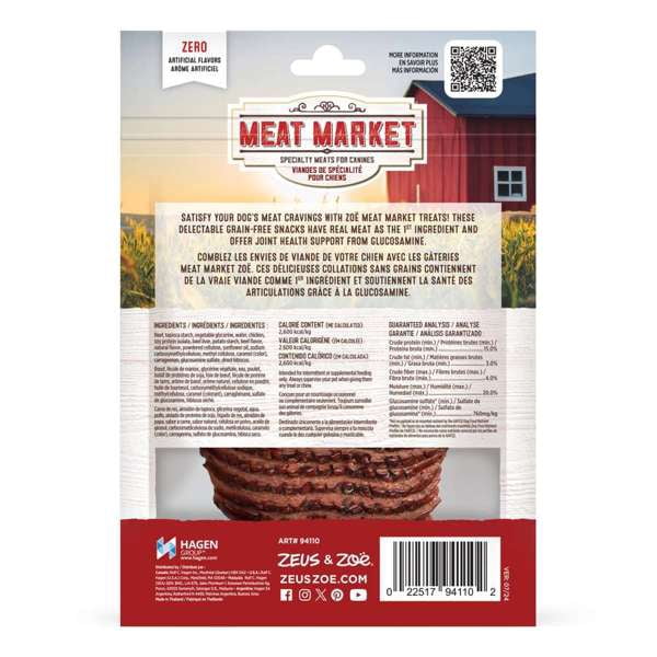 Gâteries Meat Market Zoe, Galette, Bœuf, 95 G