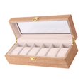 thumbnail image 3 of lionlar 6 Grids Wooden Watch Display Case Box Wristwatch Jewellery Storage Organizer A, 3 of 9
