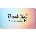 thumbnail image 1 of 50Pcs Thank You Cards Small Business, Mini A variety of styles Thank You for Supporting Cards Notes Shopping Holographic Thanks Greeting Cards for Retail Store Owner Goods Customer 2x3.5 Inch, 1 of 4