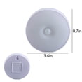 thumbnail image 3 of RXIRUCGD Smart Body Sensing Night Light Indoor Wireless Rechargeable Adhesive Magnet LED Disk Light Suitable For Under Cabinet Counter Corridor Stairs Wall Kitche, 3 of 6