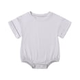 thumbnail image 1 of Timegard Newborn Onesie Toddler Boys Girls Short Sleeve Comfy Rompers Unisex Infant Outfits Solid Color, 1 of 6