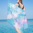 thumbnail image 2 of Pompotops Microfiber Beach Towel Super Lightweight Colorful Bath Towel Sandproof Beach Blanket Multi-Purpose Towel For Travel Swimming Pool 30x60 Inch Clearance, 2 of 3