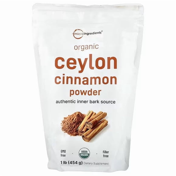 Micro Ingredients , Poudre de Cannelle de Ceylan Biologique, 1 lb (454 g)