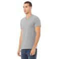 thumbnail image 2 of Bella Canvas Mens Jersey V-Neck Tee, XS, Athletic Heather, 2 of 2