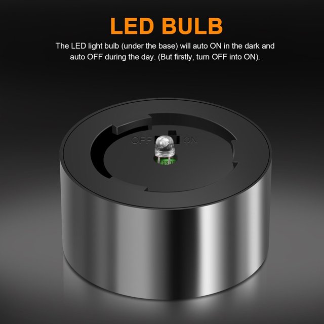 1pc Stainless Steel Solar LED lamp; Sloar Lawn Lamp IP44 Level Outdoor Garden Pathway Landscape Lamp
