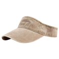 thumbnail image 2 of Unisex Empty Top Baseball Cap Sport Visor Hats Cotton Sun Caps with Adjustable Closure, 2 of 6
