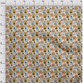 thumbnail image 4 of oneOone Georgette Viscose Yellow Fabric Kids Animal Sewing Craft Projects Fabric Prints By Yard 42 Inch Wide, 4 of 4
