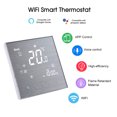 thumbnail image 4 of BTH-2000L-GALW WiFi Smart Water Heater Thermostat Digital Temperature Controller Large LCD Display Touch Buttons Voice Control Compatible with Amazon Echo/Google Home/Tmall Genie/IFTTT 5A AC 95-240V, 4 of 8