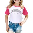 thumbnail image 1 of TZEWGL Cute Shirt For Kid City Print Raglan Short Sleeve Crewneck Blouse For Kids size 2-3T, 1 of 3