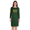 thumbnail image 1 of Inkmeso Educated Motivated Vaccinated T-Shirt Funny Pro Vaccine Boat Neck Dress, 1 of 8