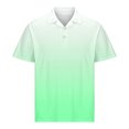 thumbnail image 4 of EOYWHK Button Up Shirts Men Business Casual Golf Shirts Gradient Color Muscle Shirts Short Sleeve Collar Work Blouse, 4 of 6