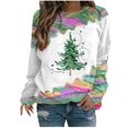 thumbnail image 1 of EQWLJWE Christmas Sweatshirts for Women Long Sleeve Crewneck Sweatshirts Pullover Christmas Tree Tops and Fresh Greens Raglan Sleeve Top Christmas Tree Sweatshirts for Women Plus Sizes, 1 of 2