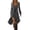 Dark Gray, variant on HongQid Womens Summer Dresses Vintage Cowgirl Midi Dress Casual Sleeveless Ruffled Sundresses Halloween Western Outfit