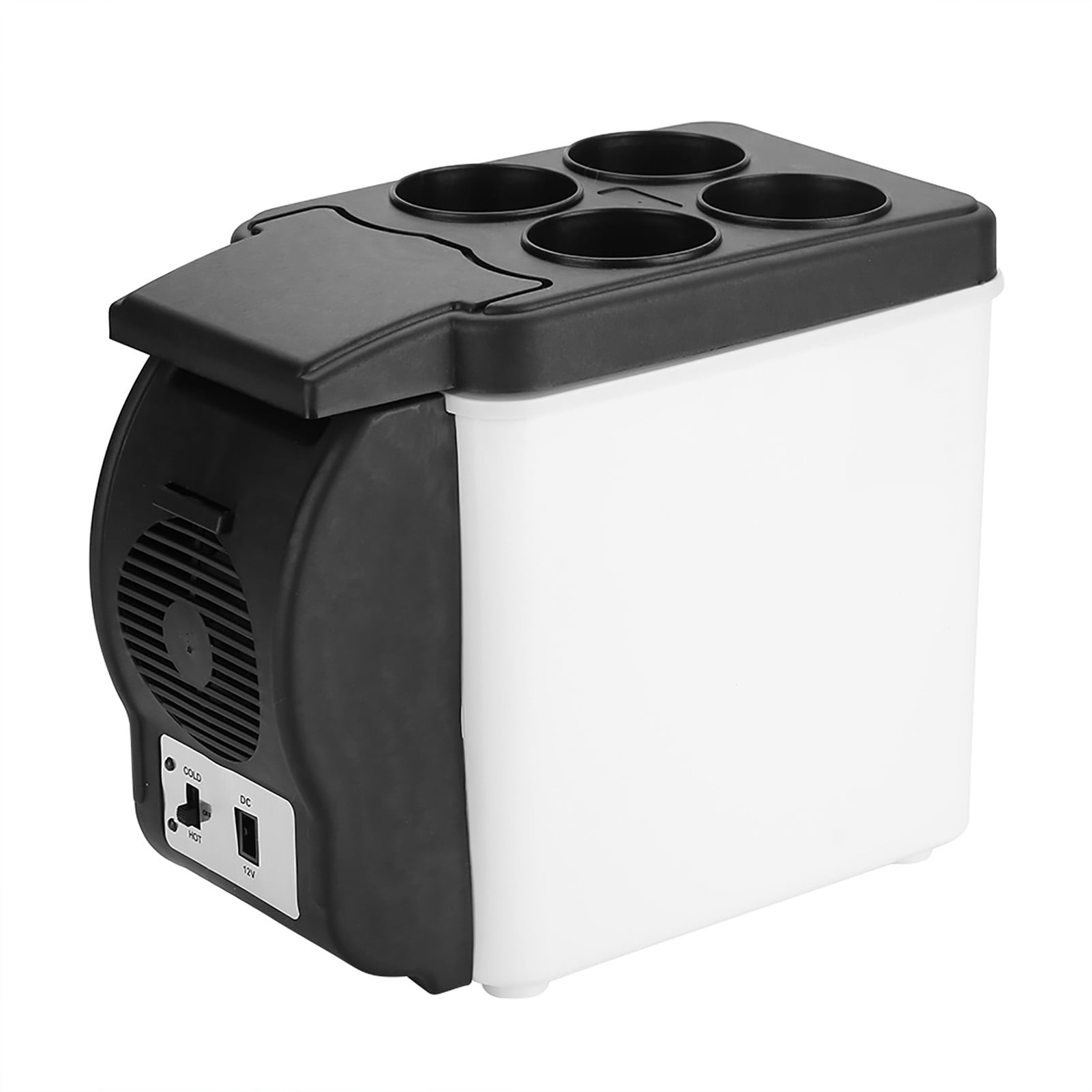 Portable 12V 6L Portable Car Refrigerator Mini Multi Functional Food Drinks Warmer Cooler Fridge