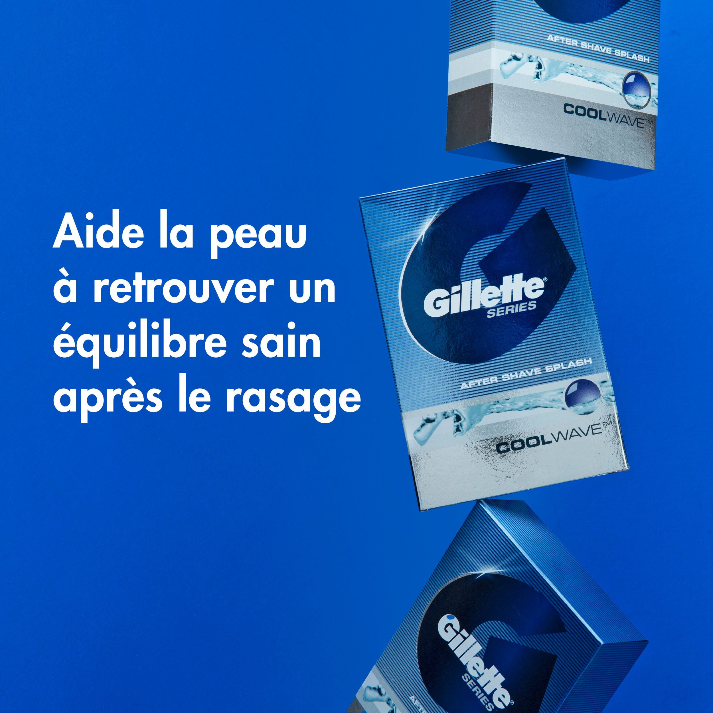 Gillette Series Lotion après-Rasage pour Hommes, Rafraîchit et Hydrate, Parfum Vague Fraîche
