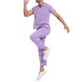 thumbnail image 4 of Cameland Scrubs Set Men Stretch V-Neck Scrub Top and Elastic Waistband Pants Scrubs for Men, Men's Workwear Uniform, 4 of 8