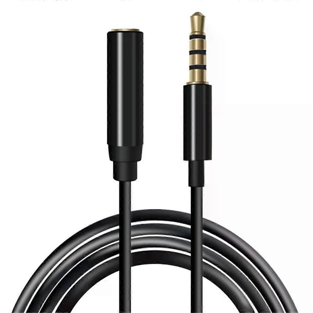 Câble d'Extension Microphone 35mm 2M Câble d'Extension Mâle à Femelle Mini Cordon Micro Universel