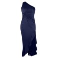 thumbnail image 5 of Gspmoly Robes d'Été pour Femmes, Mode Femmes Été Uni Épaule Sans Bretelles à Volants Sans Manches Fendue Robe Robes Formelles pour Femmes Liquidation, 5 of 5