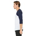 thumbnail image 3 of Bella + Canvas Unisex 3/4-Sleeve Baseball T, 3 of 3