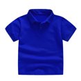 thumbnail image 2 of XZNGL Childrens Summer Solid Color Short-sleeved Top Mens And Womens Big Childrens Solid Color T-shirt, 2 of 9