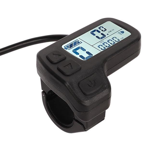 Electric Bicycle Instrument, Mileage Display Electric Bike LCD Display Meter Precise SM Connector Portable High Toughness for Electric Scooter