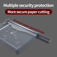 thumbnail image 2 of JIELISI Mini Paper Trimmer Guillotine Cutter A4 Cut Length Desktop Paper Cutting Machine with Security, 2 of 8