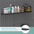 thumbnail image 3 of Suncast Trousse d'Étagères pour Remise Horizontale/TG Verticale, Rangement Extérieur Mural, Noir, 3 of 12
