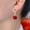 RD, variant on EGNMCR Women Gold Earrings With Bow Shaped Earrings And Multifunctional Earrings Sparkly Huggie Dangle Earrings Gold Earrings